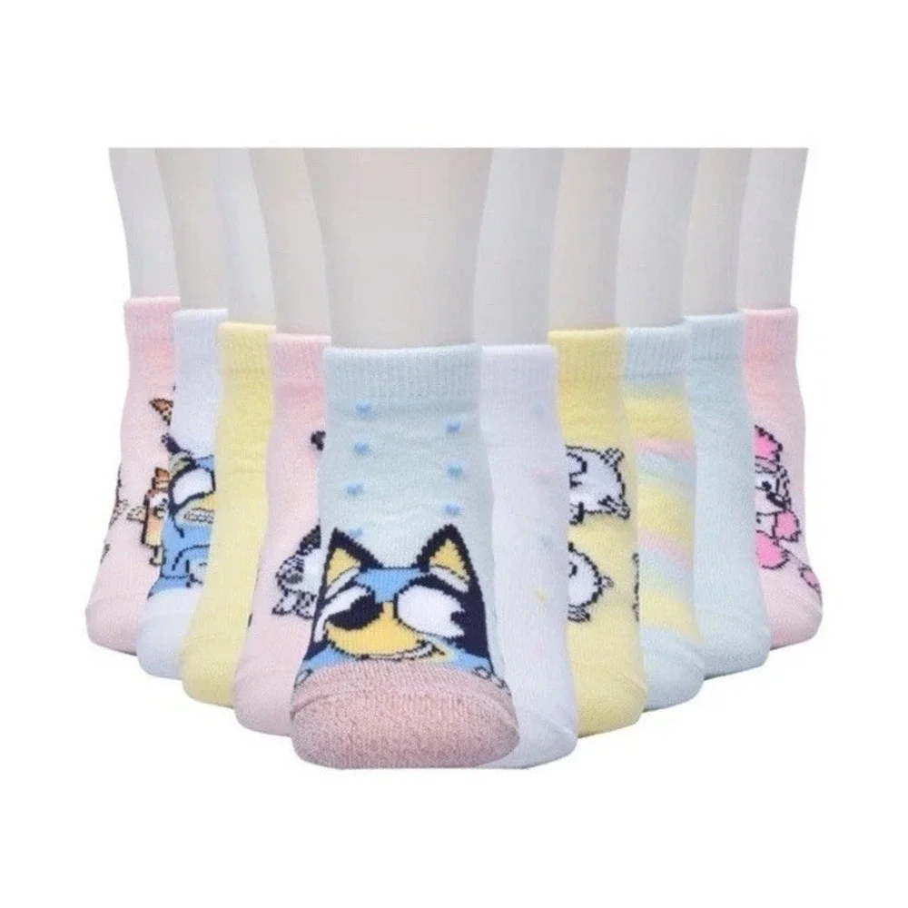 Strawberry Shortcake And Bluey Ankle Socks Toddler 20 Pairs Size 2T NWT